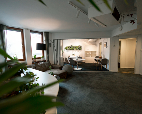 Gemensam yta på DG 97 - Ett trevligt kontorshotell i centralt i Stockholm - Mellan Odenplan och Rådmansgatan