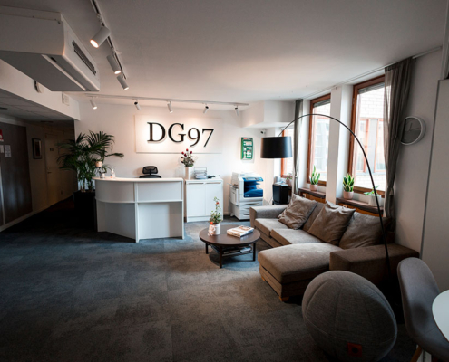 Bemannad reception på DG 97 - Ett trevligt kontorshotell i centralt i Stockholm - Mellan Odenplan och Rådmansgatan